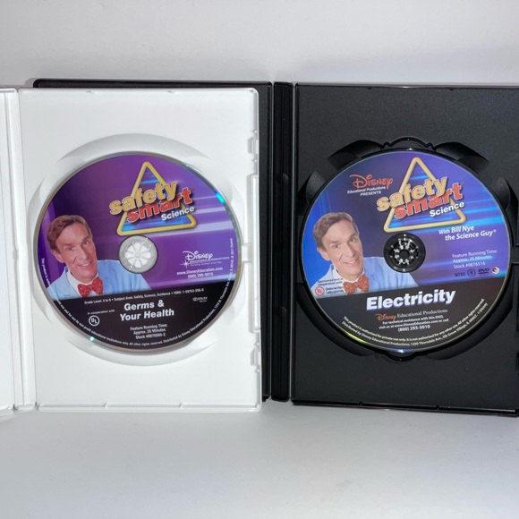 Disney Safety Smart With Bill Nye The Science Guy DVDs - Picture 3 of 3